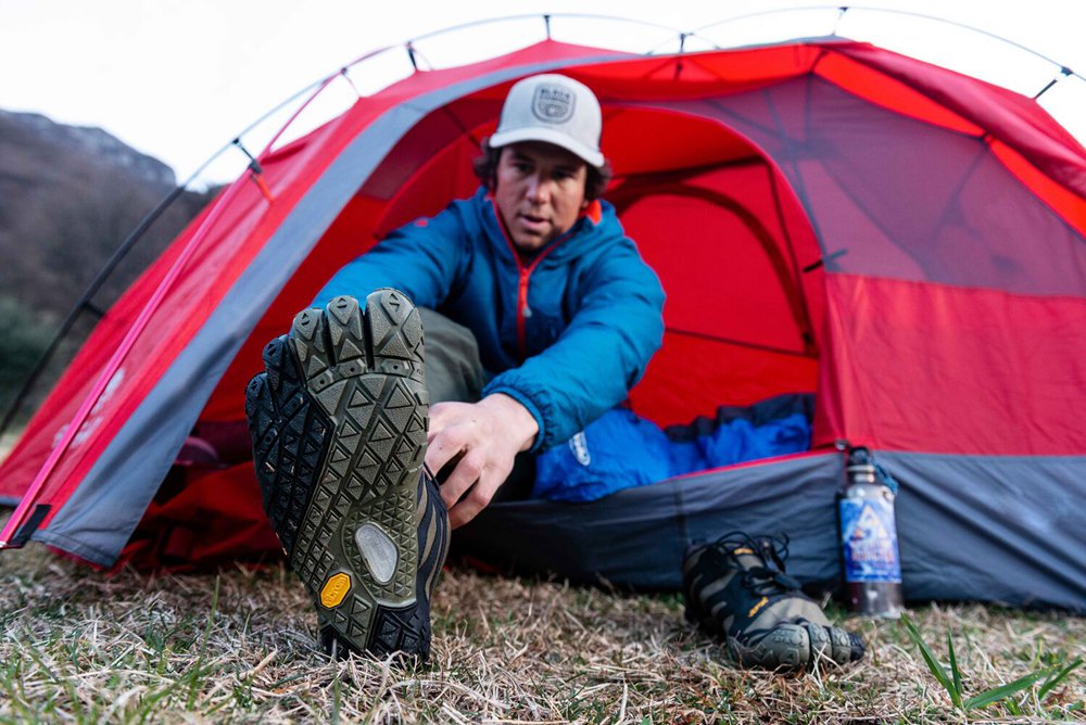 Zapatos De Trail Hombre Verde Oliva/Negros - FiveFingers V-Trail 2.0 - ECPNWK-803